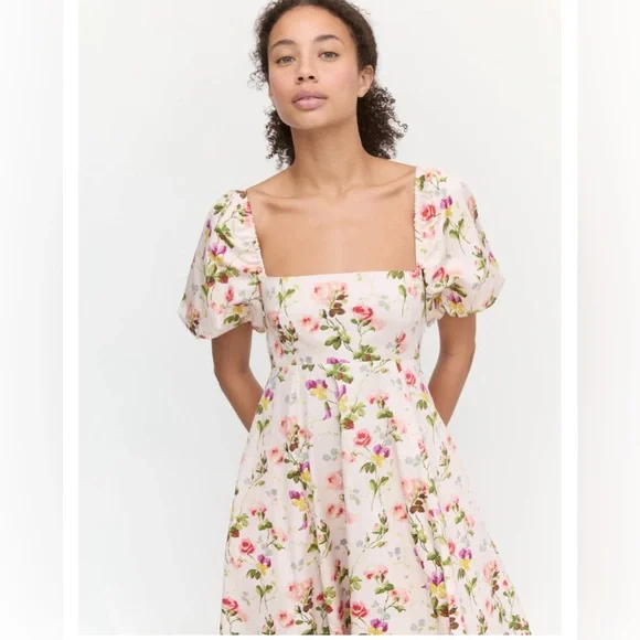 Hill House Matilda dress pink bluebonnet size M - Picture 6 of 13